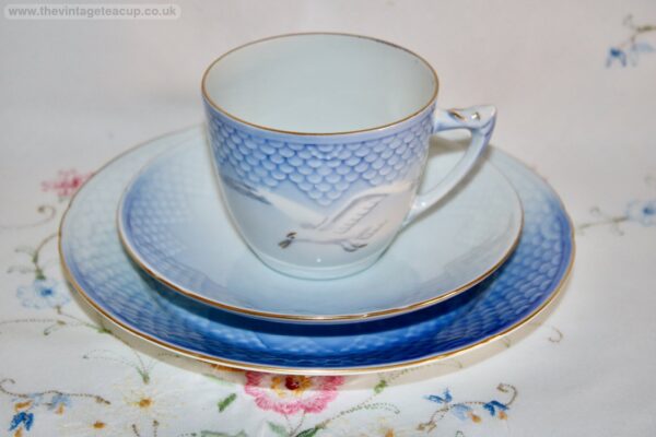 Bing & Grondahl Seagull coffee cup, saucer and plate