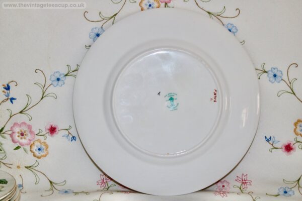 Crown Staffordshire Christmas Roses Breakfast Plate