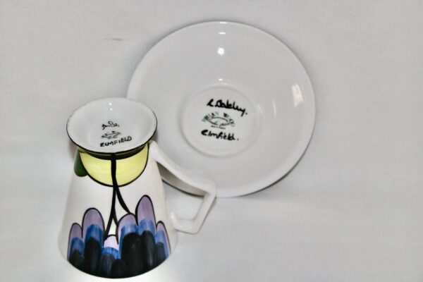 Elmfield Art Deco Mug and Saucer