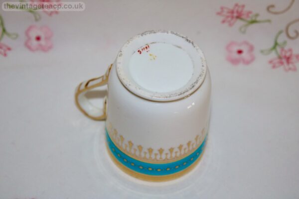 Minton Turquoise Gold coffee can