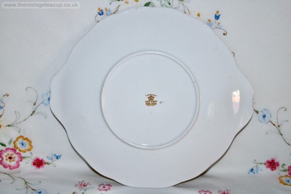 Royal Albert Brown Lovelace Cake Plate