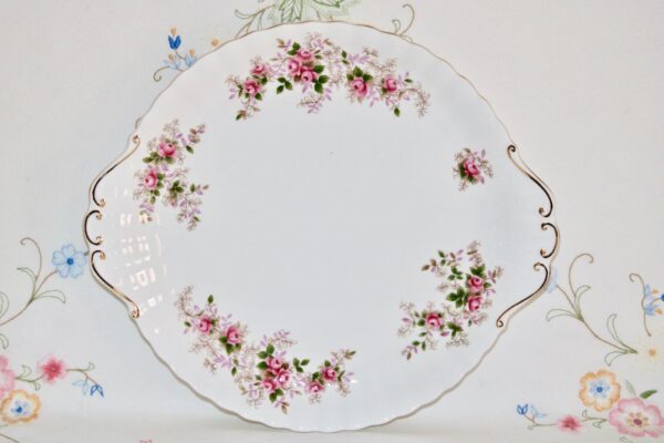 Royal Albert Lavender Rose cake plate
