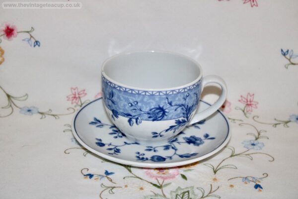 Wedgwood Blue Mikado Tea Cup and Saucer