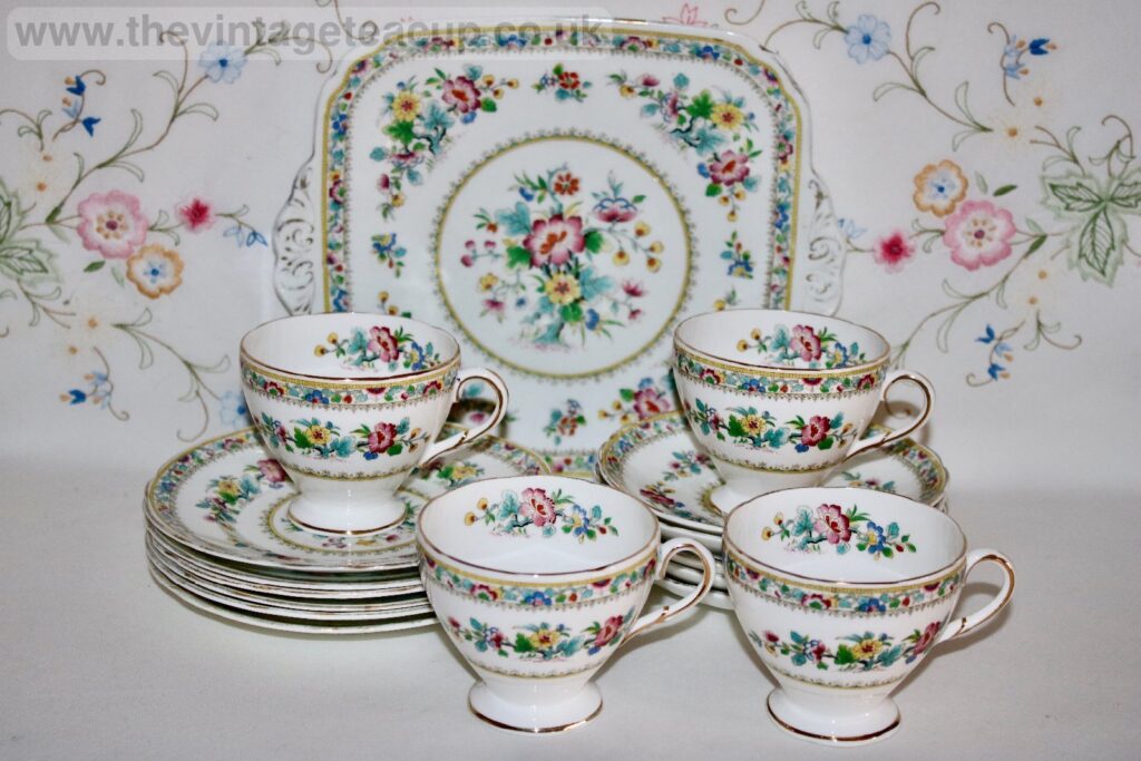 Foley Bone China Ming Rose Tea Set