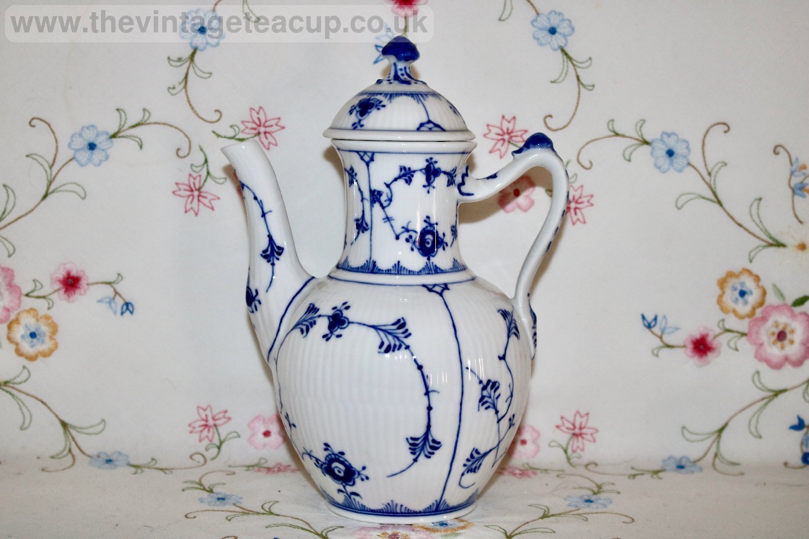 Royal Copenhagen Blue Fluted Plain Coffee Pot