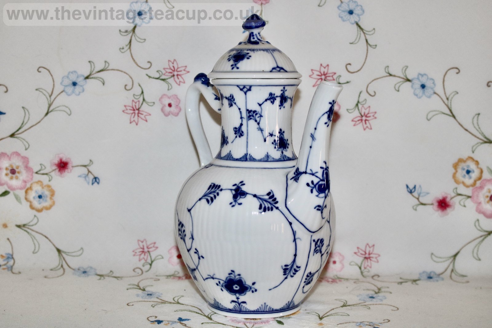 Royal Copenhagen Blue Fluted Plain Coffee Pot