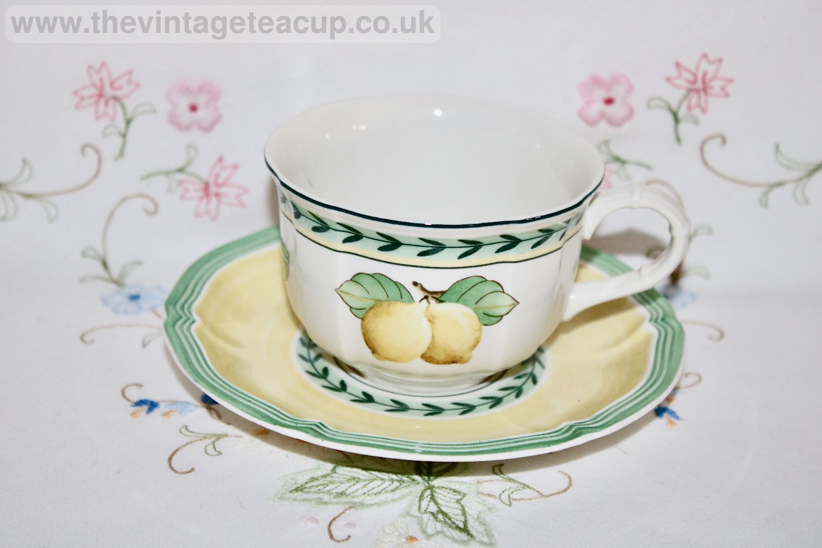 Villeroy Boch Porcelain French Garden Tea Cup and Saucer