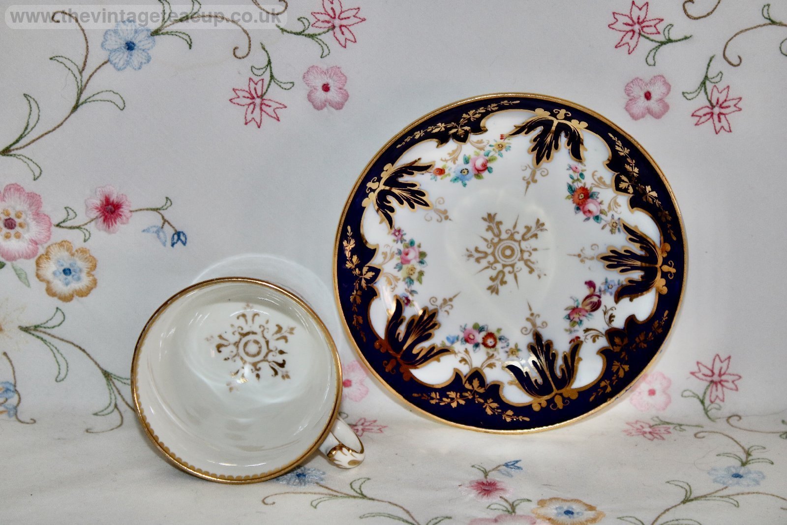 Antique Coalport Cup and Saucer 7035
