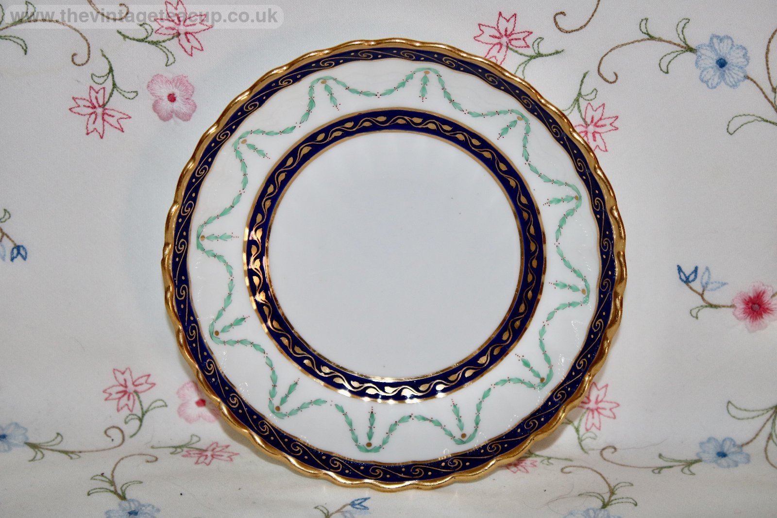 Minton Turquoise Gold Tea Dish 1104