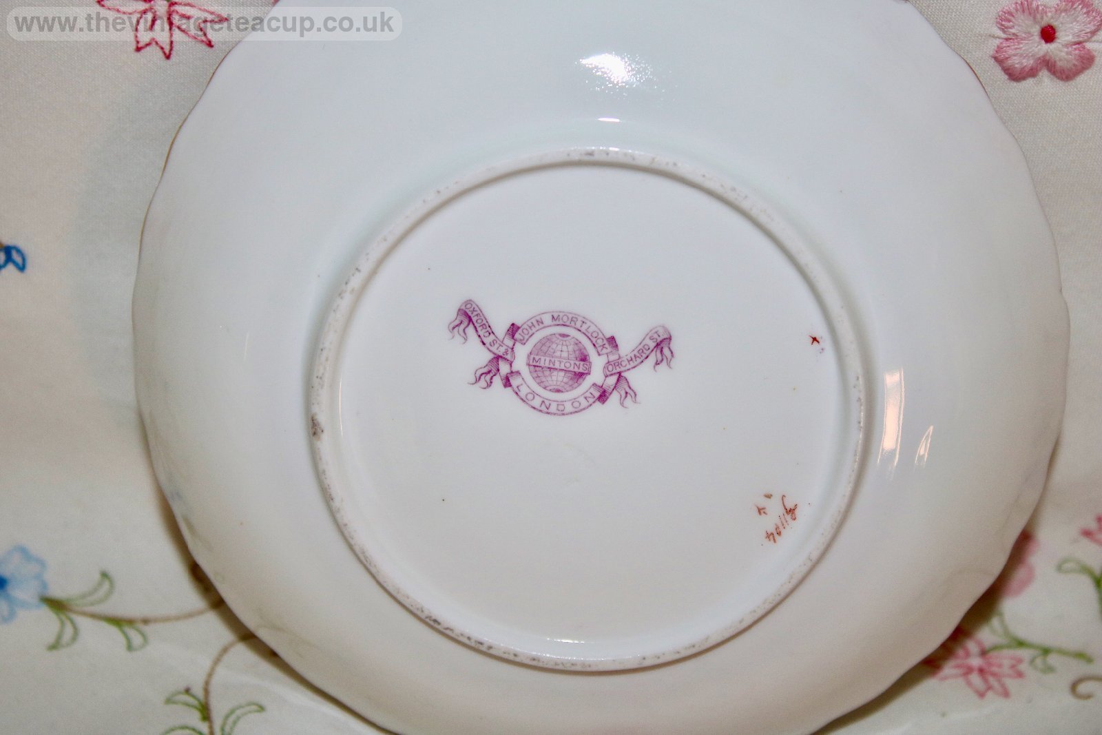 Minton Turquoise Gold Tea Dish 1104