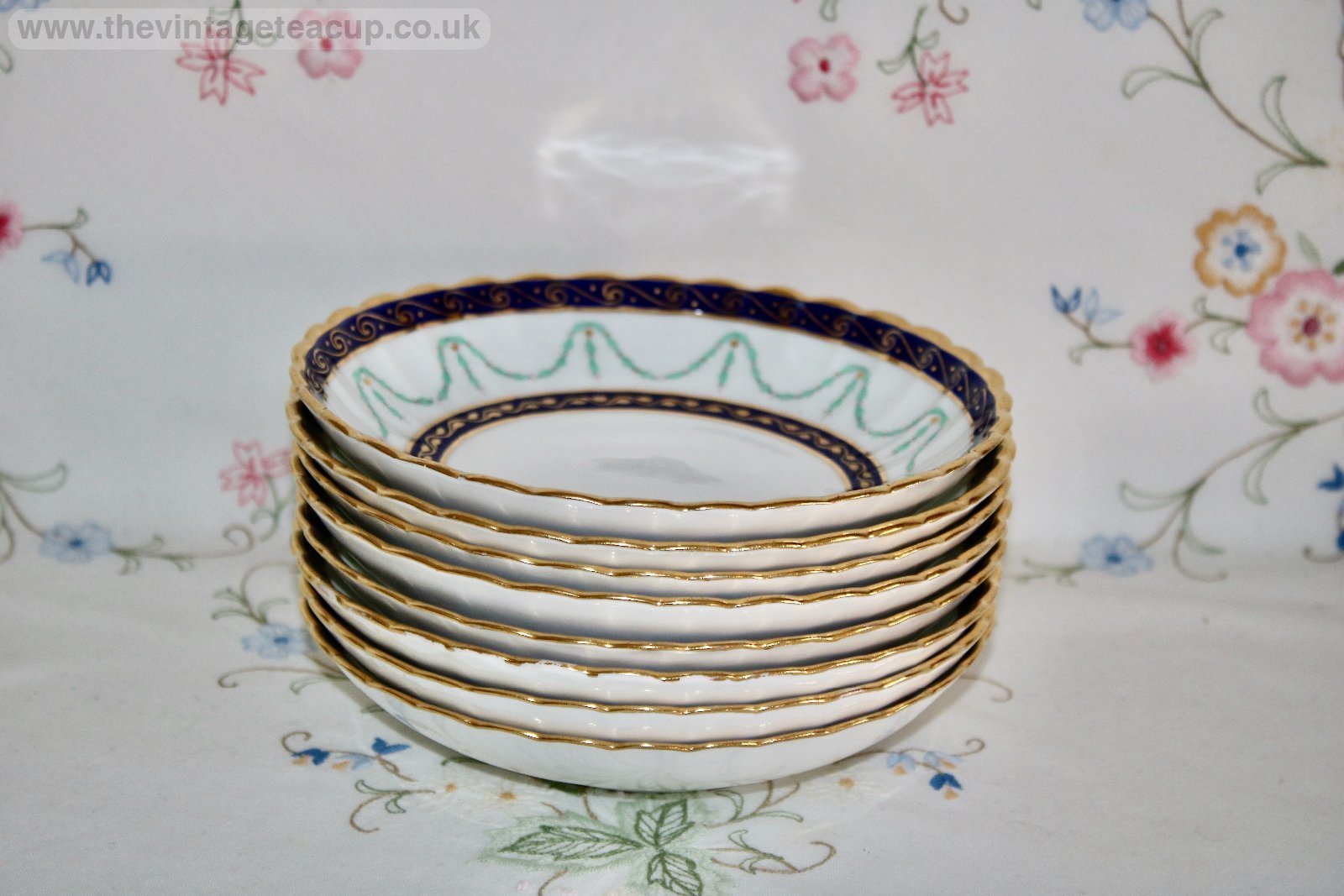 Minton Turquoise Gold Tea Dish 1104