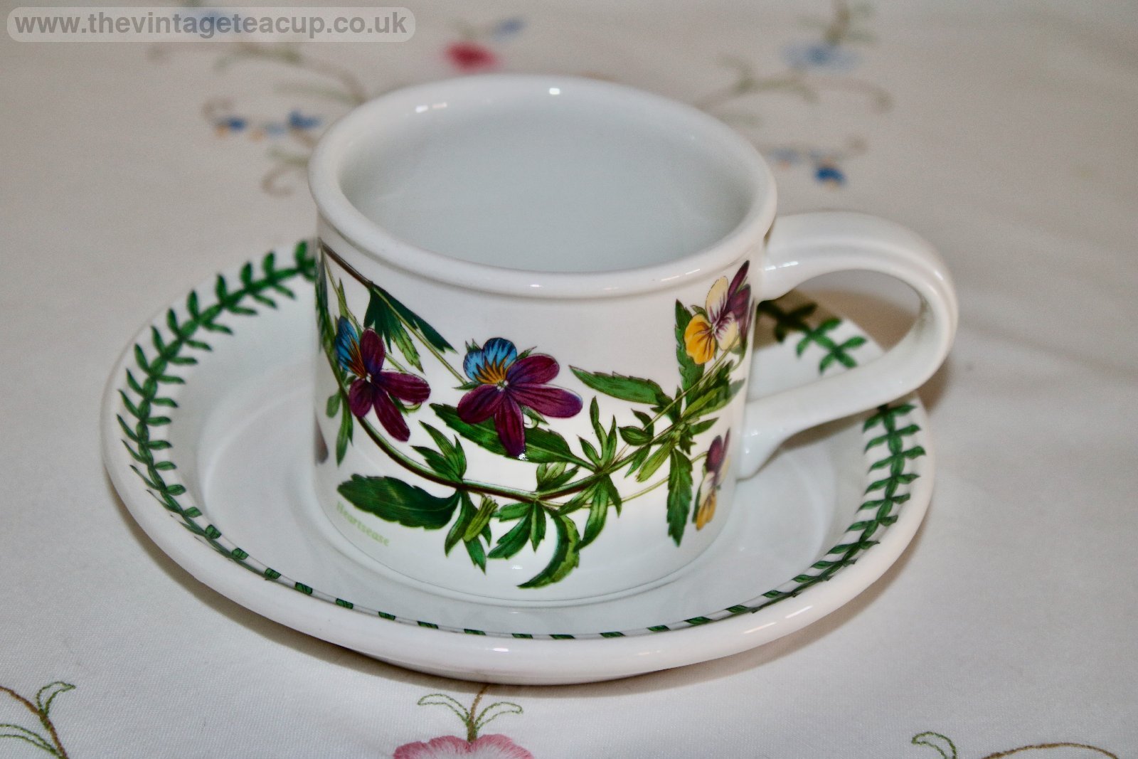 Portmeirion Botanic Garden Cup and Saucer Viola Tricolor