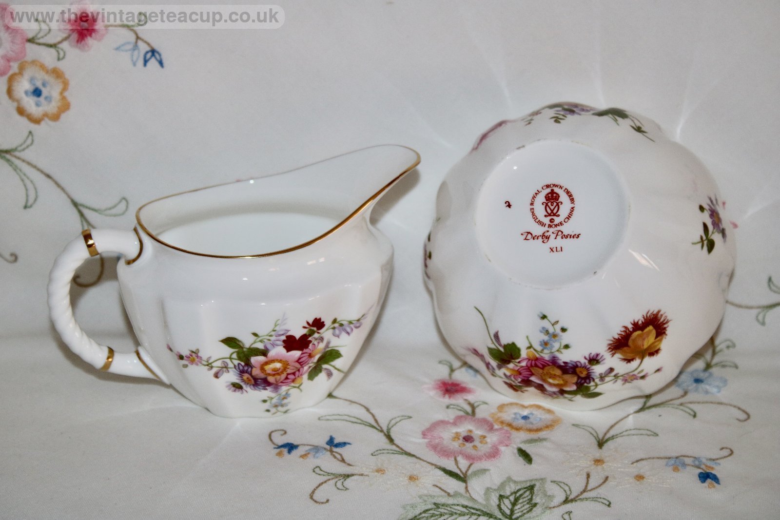 Royal Crown Derby Bone china Posies Tea Set for Eight UK