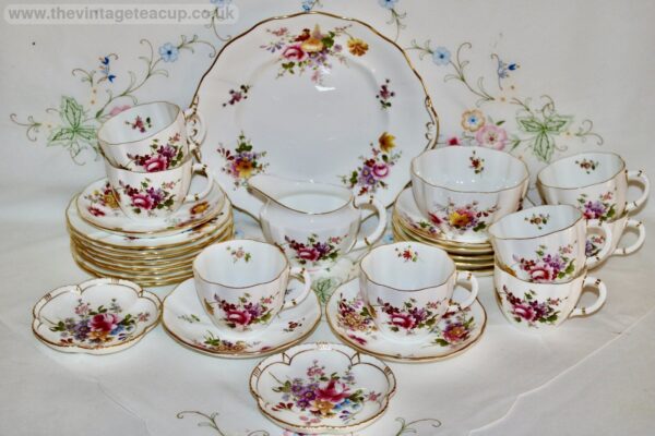 Royal Crown Derby Bone china Posies Tea Set for Eight UK