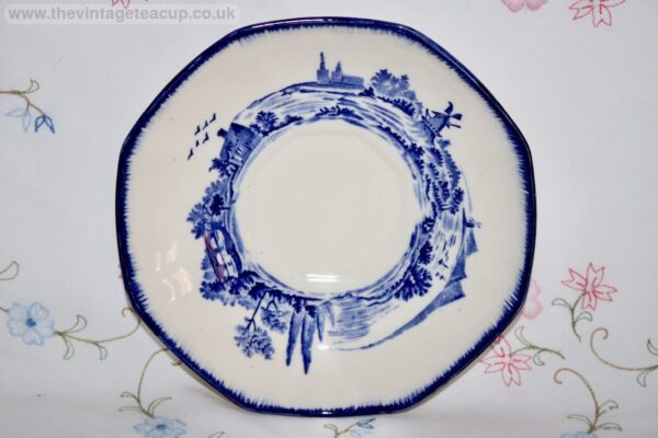 Royal Doulton Norfolk Breakfast Cup & Saucer Blue White China