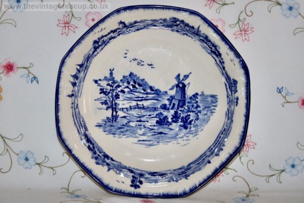 Royal Doulton Norfolk Octagonal Serving Bowl Blue White china