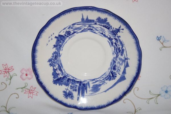 Royal Doulton Norfolk Tea Cup & Saucer Blue White China