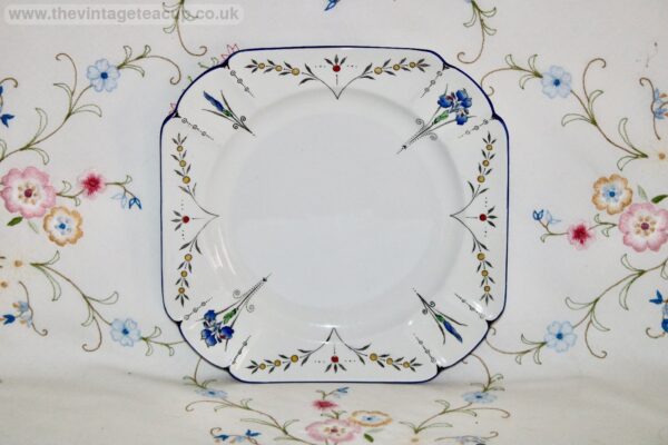 Shelley Queen Anne / Blue Iris Lunch / Breakfast Plate