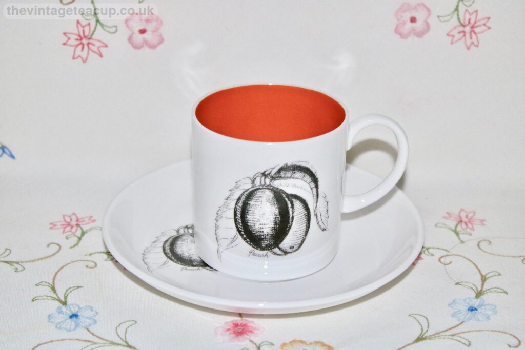 Susie Cooper Black Fruit Peach