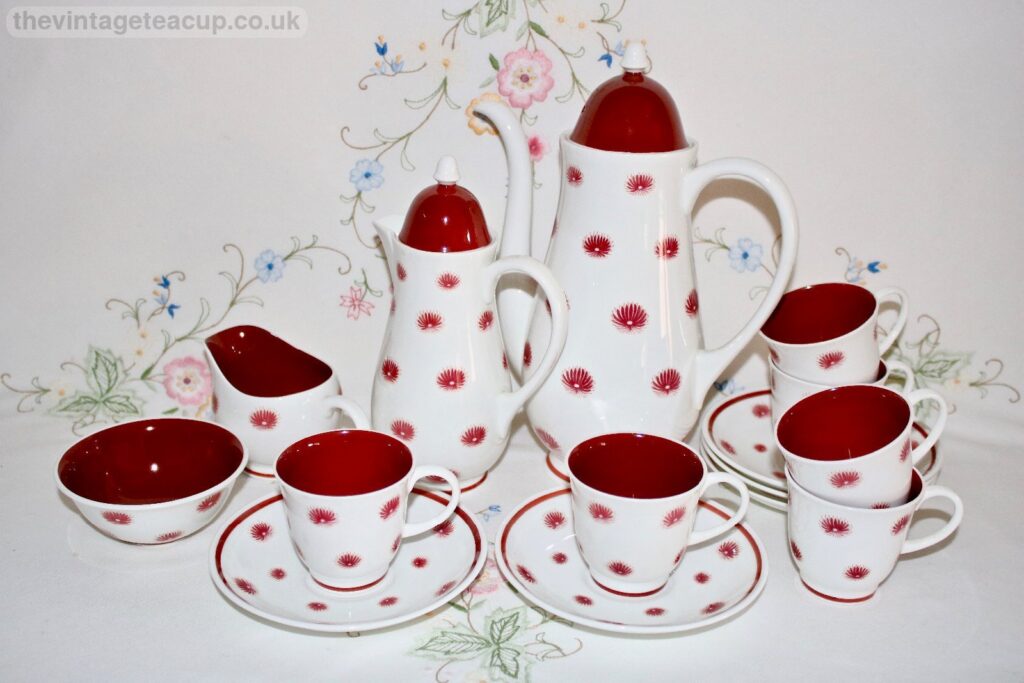 Susie Cooper One O'Clock Coffee Set