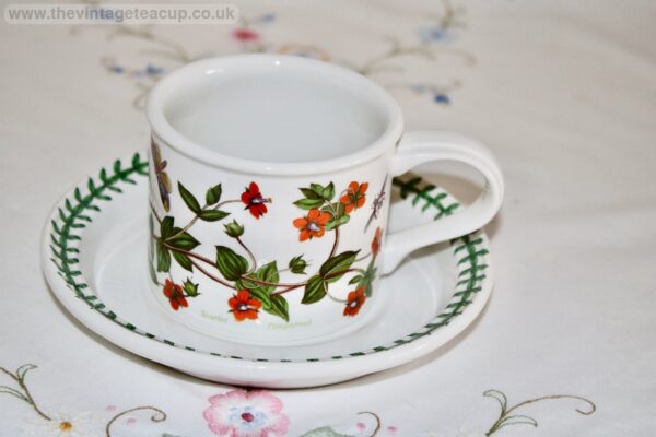 Botanic Garden Cup and Saucer scarlet pimpernel